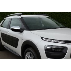 Накладки на зеркала (2 шт, нерж) Carmos - Турецкая сталь для Citroen Cactus 2014-2020 гг