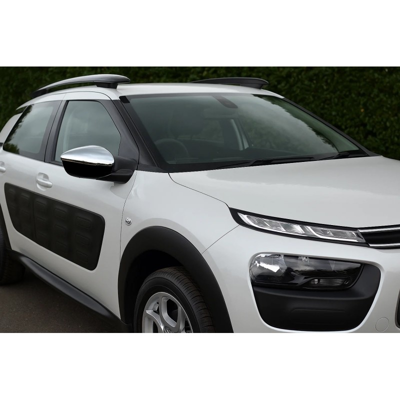 Накладки на зеркала (2 шт, нерж) Carmos - Турецкая сталь для Citroen Cactus 2014-2020 гг