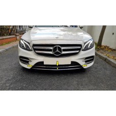 Хром смужка на передній бампер 2016-2020 (нерж) для Mercedes E-сlass W213 2016- рр