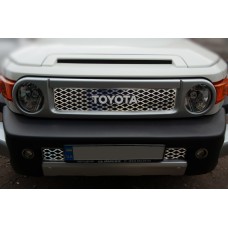 Хром накадки на решетку (нержавейка) для Toyota FJ Cruiser