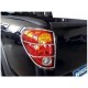 Защита задних фонарей (нержавейка, 2 шт) для Mitsubishi L200 2006-2015 гг