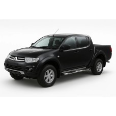 Боковые пороги B53T1930 (2 шт., нерж) для Mitsubishi L200 2006-2015 гг