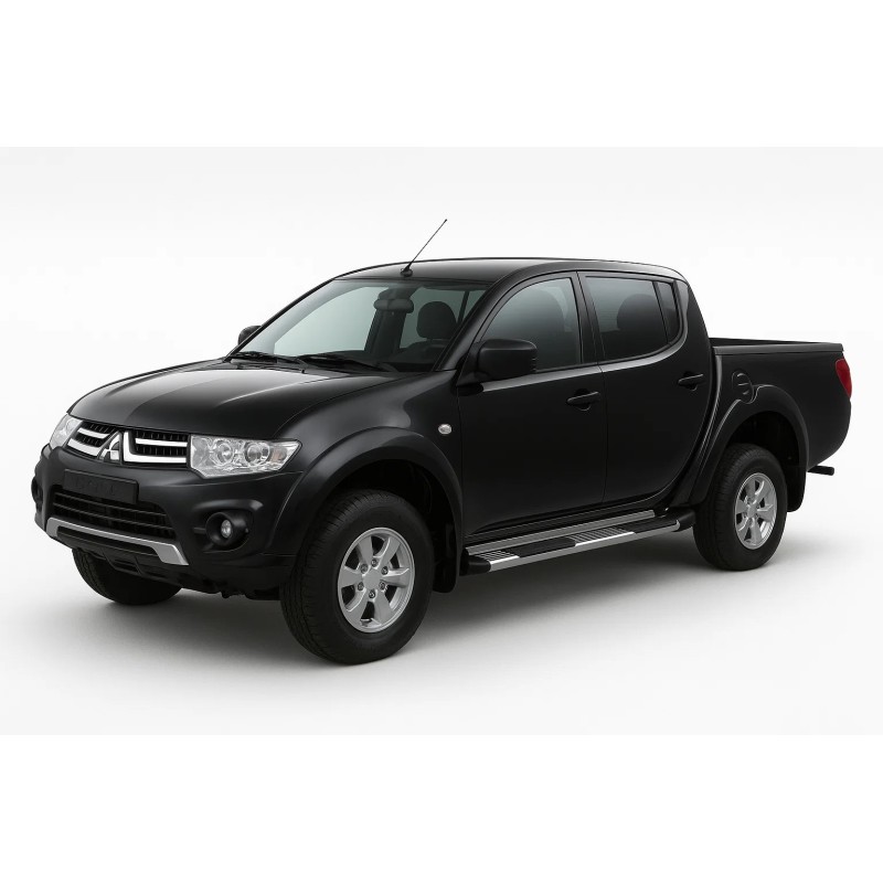 Боковые пороги B53T1930 (2 шт., нерж) для Mitsubishi L200 2006-2015 гг