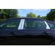 Накладки на дверні стійки (6 шт, нерж) для Volvo S90/V90 2016- рр