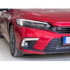 Накладки на противотуманки (2 шт, нерж.) для Honda Civic Sedan 2021- рр