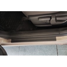 Накладки на пороги DDU (4 шт, пластик) для Nissan Qashqai 2014-2021 рр
