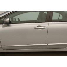 Накладки на ручки (4 шт, нерж.) для Honda Civic Sedan VIII 2006-2011 гг