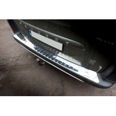 Накладки на задній бампер Carmos V2 (нерж.) для Peugeot Partner Tepee 2008-2018 рр