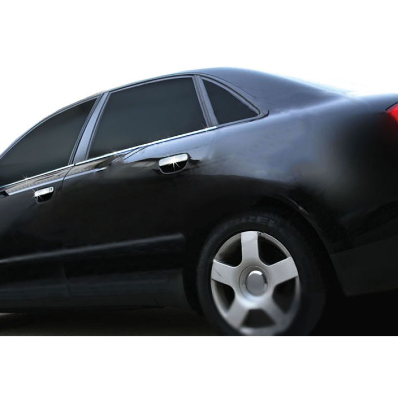 Нижні молдинги скла (6 шт., нерж) для Ауди A4 B7 2004-2008 рр