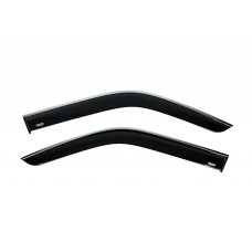 Ветровики с хромированным молдингом (2 шт, Niken) для Volkswagen T5 Multivan 2003-2010 гг