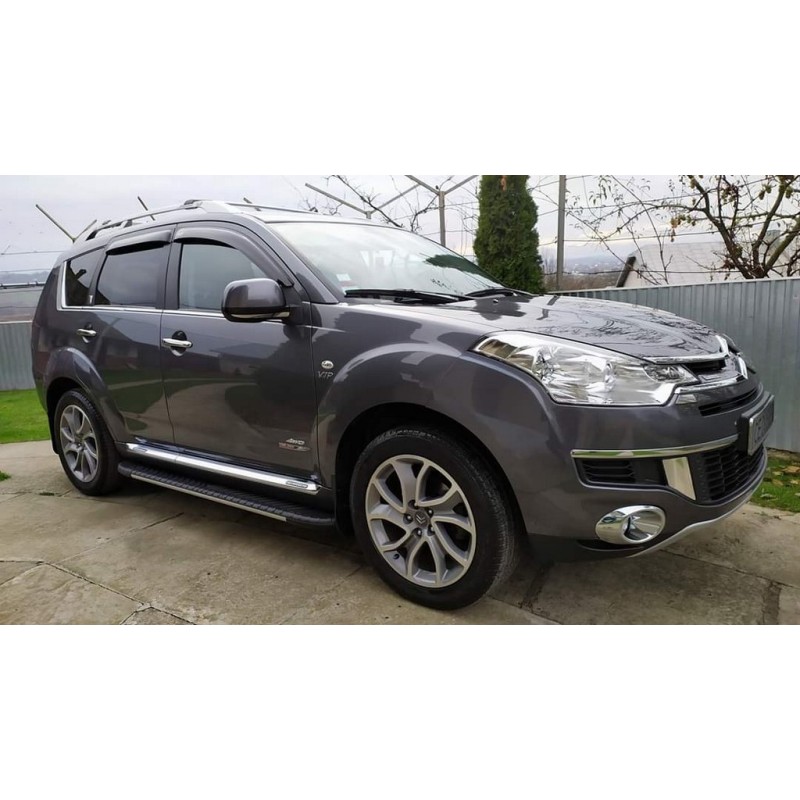 Бокові пороги Bosphorus Grey (2 шт., алюміній) Довга база для Citroen Berlingo/Multispace 2019- рр
