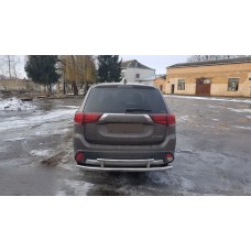 Задня дуга AK004-2 (нерж) для Mitsubishi Outlander 2012-2021 рр