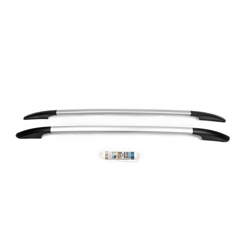 Рейлінги OmsaLine Solid (2 шт, сірі) для Citroen C-3 2016-2023 рр