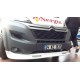 Передня накладка 2014-2025 (вузька з LED, під фарбування) для Fiat Ducato рр
