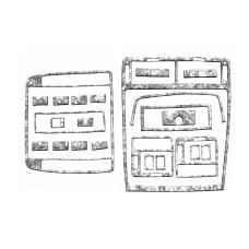Накладки на панель Титан для Ford Galaxy 1995-2006 рр