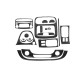 Накладка на торпеду чорний рояль для Opel Vivaro 2015-2019 рр