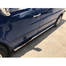 Бічні труби (2 шт., нерж.) d60 для Mercedes Vito W638 1996-2003 рр