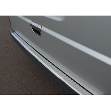 Накладка на задний бампер с загибом (Omsa, нерж.) Глянец для Mercedes Vito W639 2004-2014 гг