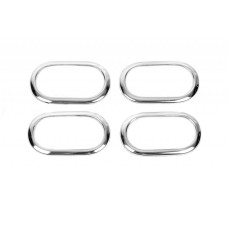 Накладки на внутрішні ручки OmsaLine (4 шт., нерж.) для Renault Scenic/Grand 2003-2009 рр