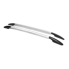 Рейлінги OmsaLine Solid (2 шт, сірі) для Fiat 500/500L