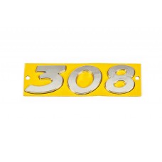 Надпись 308 для Peugeot 308 2014-2021 гг