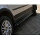 Накладки на боковые пороги EuroCap (черные) для Volkswagen Caddy 2010-2015 гг