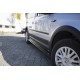 Накладки на боковые пороги EuroCap (черные) для Volkswagen Caddy 2010-2015 гг
