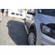 Накладки на боковые пороги EuroCap (черные) для Volkswagen Caddy 2010-2015 гг