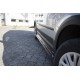 Накладки на боковые пороги EuroCap (черные) для Volkswagen Caddy 2010-2015 гг