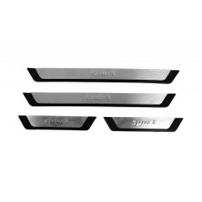 Накладки на пороги (4 шт.) Exclusive для BMW 3 серія E-90/91/92/93 2005-2011 рр