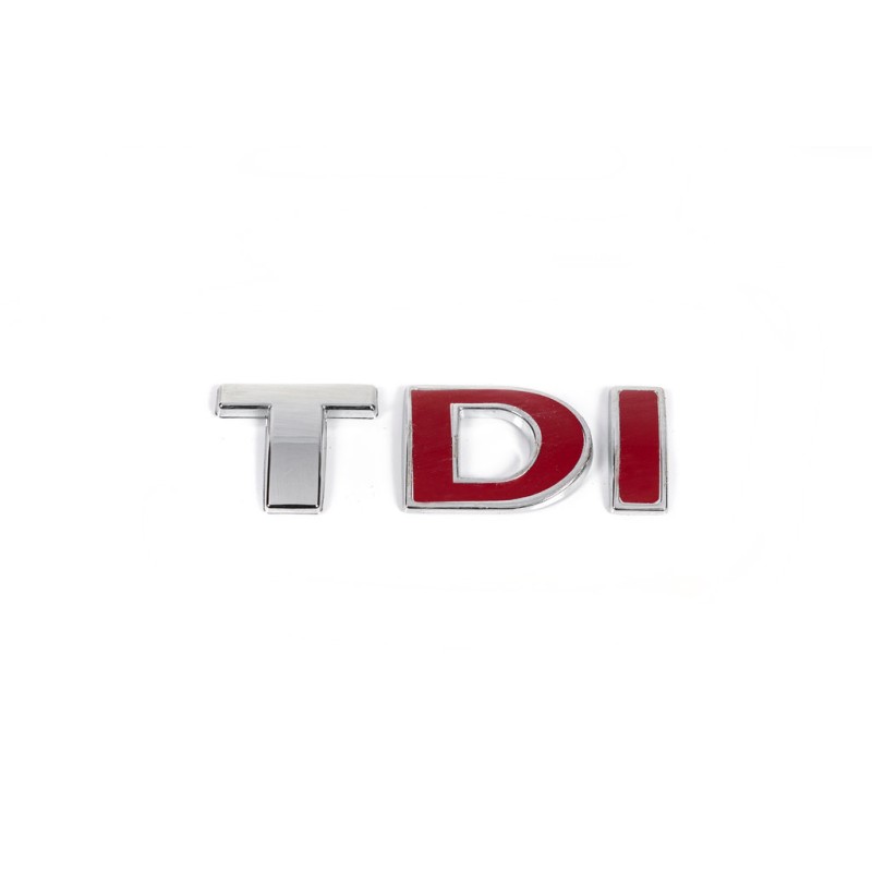 Напис Tdi Під оригінал, Червоні DІ для Volkswagen Passat B5 1997-2005 рр