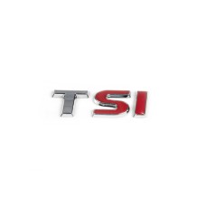 Напис TSI (під оригінал) T-хром, SI-червоні для Volkswagen Scirocco