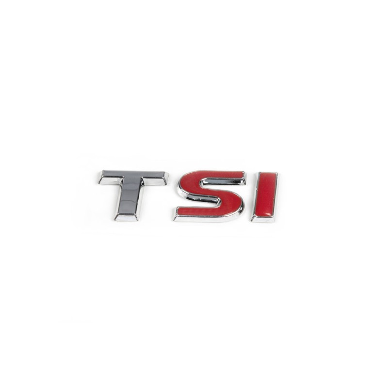 Напис TSI (під оригінал) T-хром, SI-червоні для Volkswagen Scirocco