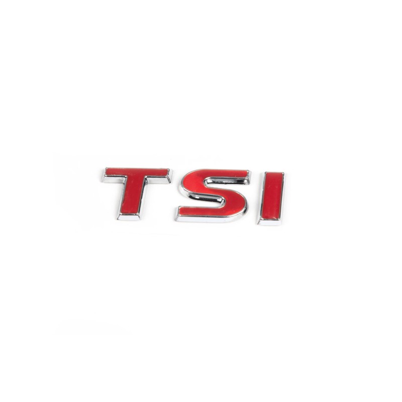 Напис TSI (під оригінал) Всі червоні для Volkswagen Scirocco