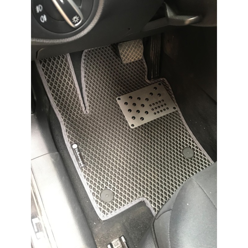 Поліуретанові килимки (2 ряду, EVA, чорні) для Volkswagen Sharan 2010- рр