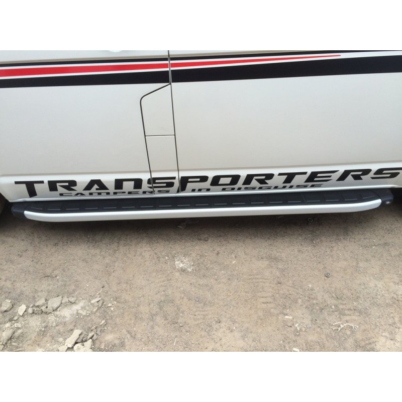 Боковые пороги Fullmond (2 шт, алюм) Длинная база для Volkswagen T4 Transporter