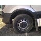 Накладки на арки узкие (4 шт, черные) для Volkswagen Crafter 2006-2016 гг