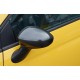 Накладки на дзеркала 2007-2015 (2 шт., натуральний карбон) для Fiat 500/500L