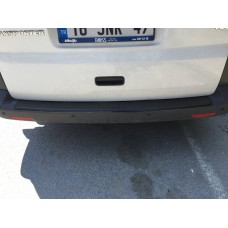 Накладка на задній бампер з загином (Карбон) для Volkswagen T5 Caravelle 2004-2010 рр