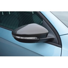 Накладки на дзеркала (2 шт, натуральний карбон) для Volkswagen Beetle 2011-2015 рр