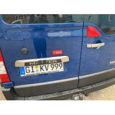 Планка над номером (нерж.) для Renault Master 2011-2023 рр