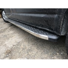 Бокові пороги BlackLine (2 шт, алюміній) Довга база для Volkswagen T5 Caravelle 2004-2010 рр