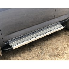 Бокові пороги Maya V2 (2 шт., Алюміній) для Toyota Land Cruiser 80