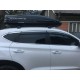 Ветровики с хром полоской (6 шт, Niken) для Hyundai Tucson TL 2016-2021 гг