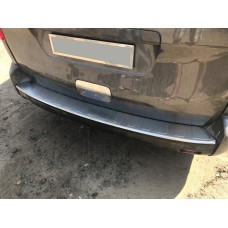 Накладка на задний бампер с загибом OmsaLine (нерж) Длинная база для Peugeot Traveller 2017- гг