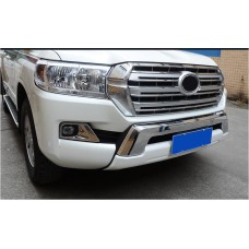 Передняя накладка 2012-2016 (EA-style, без юбки) Белый цвет для Toyota Land Cruiser 200