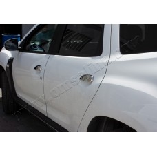 Накладки на ручки (4 шт, нерж.) Carmos - Турецкая сталь для Renault Duster 2018-2024 гг