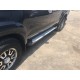 Бокові пороги Allmond Grey (2 шт., алюміній) для Toyota Hilux 2006-2015 рр