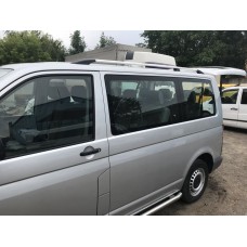 Рейлінги Хром Довга база, Металеві ніжки для Volkswagen T5 Caravelle 2004-2010 рр