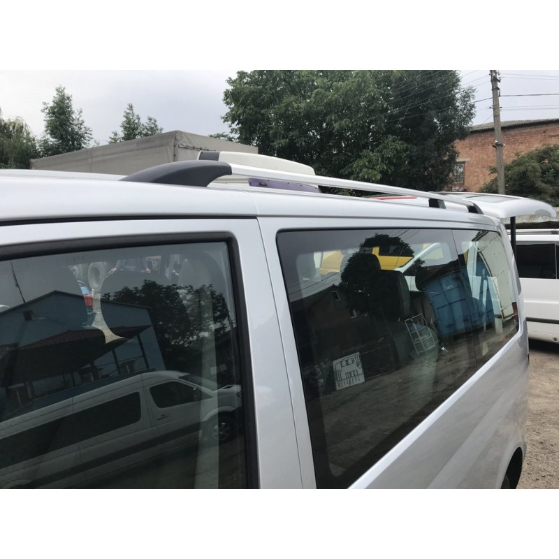 Рейлинги Хром Длинная база, Металлические ножки для Volkswagen T5 Multivan 2003-2010 гг